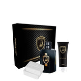 Coffret Lamborghini Masculino - Deo Colônia 100ml + Sabonete em Barra 2x100g + Pós-Barba 100ml