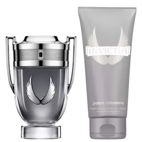 Conjunto Invictus Platinum Paco Rabanne Masculino - Eau de Parfum 100ml + Gel de Banho 100ml