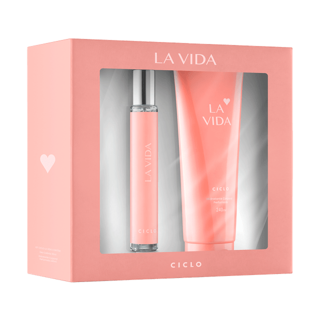 Ciclo Cosméticos Estojo La Vida Deo Colônia 30ml + Loção Hidratante 240ml - COM PROVADOR