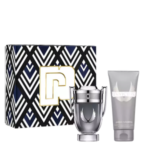 Conjunto Invictus Platinum Paco Rabanne Masculino - Eau de Parfum 100ml + Gel de Banho 100ml